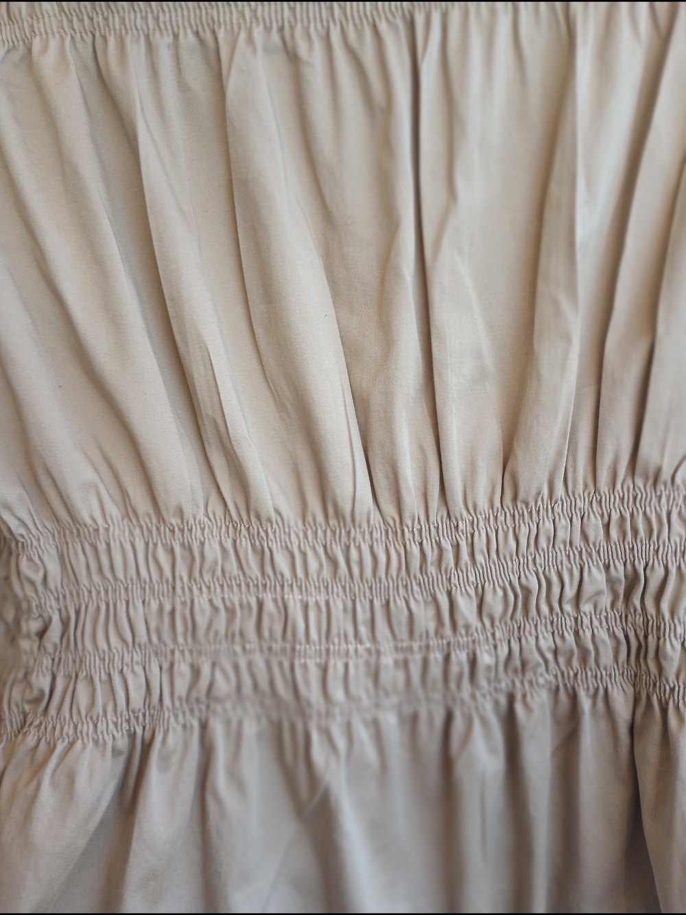Sunny Taylor Beige Ruched Cotton Blazer Size L - Picture 7 of 11